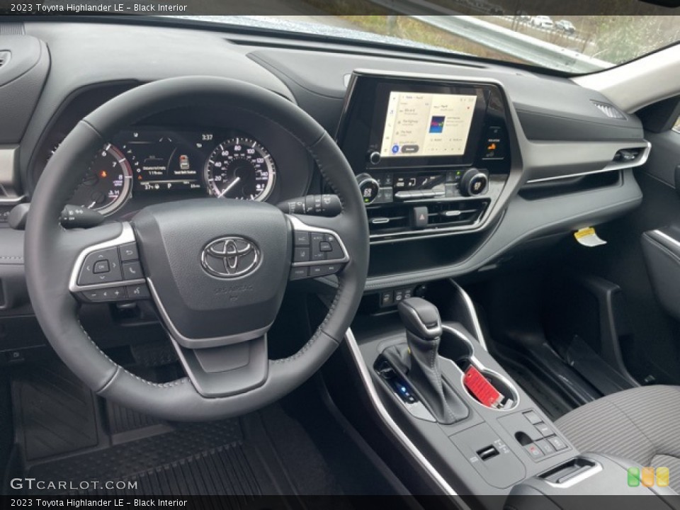 Black Interior Dashboard for the 2023 Toyota Highlander LE #145184832