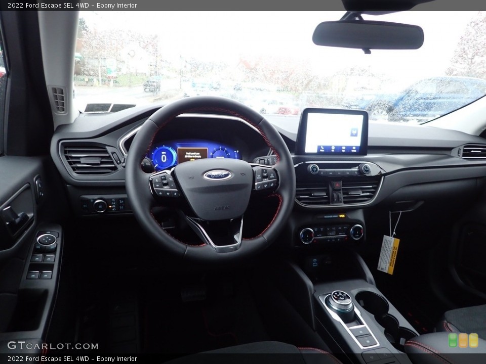Ebony Interior Dashboard for the 2022 Ford Escape SEL 4WD #145184892