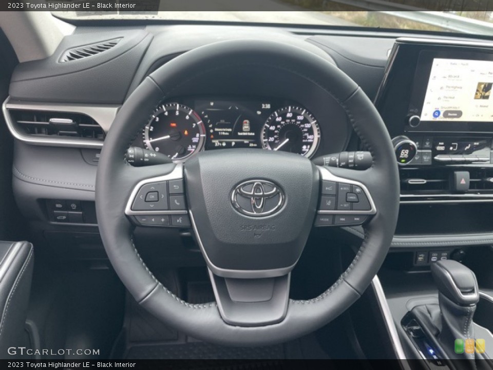 Black Interior Steering Wheel for the 2023 Toyota Highlander LE #145184928