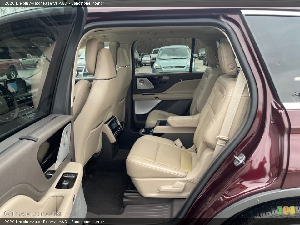Sandstone Interior Rear Seat for the 2020 Lincoln Aviator Reserve AWD #145185459