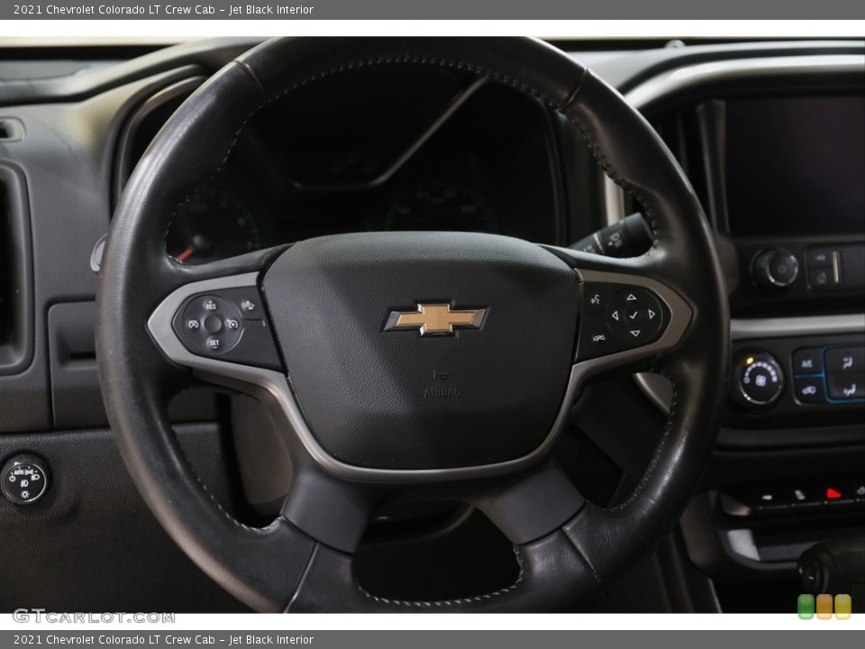 Jet Black Interior Steering Wheel for the 2021 Chevrolet Colorado LT Crew Cab #145187112