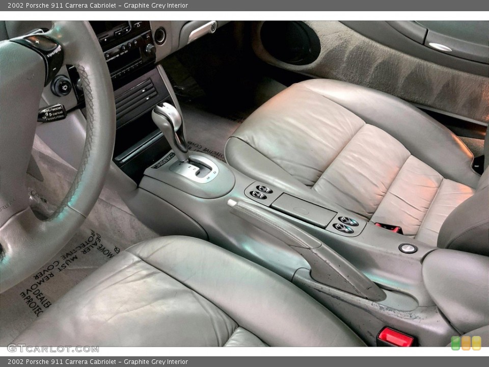 Graphite Grey Interior Controls for the 2002 Porsche 911 Carrera Cabriolet #145187289