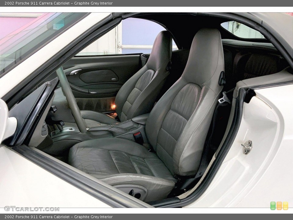 Graphite Grey Interior Front Seat for the 2002 Porsche 911 Carrera Cabriolet #145187298