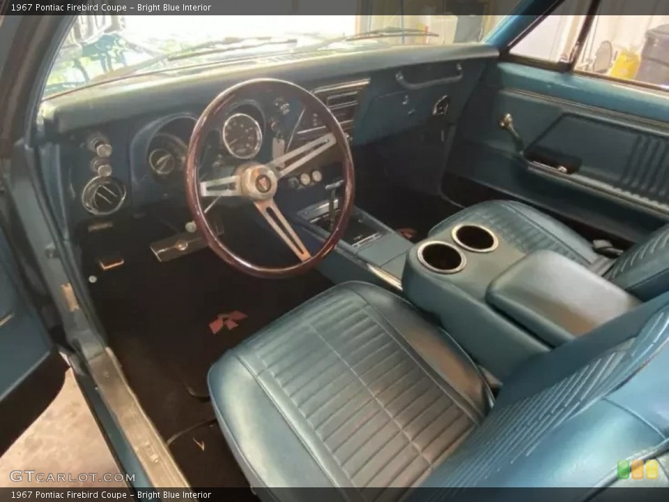 Bright Blue 1967 Pontiac Firebird Interiors