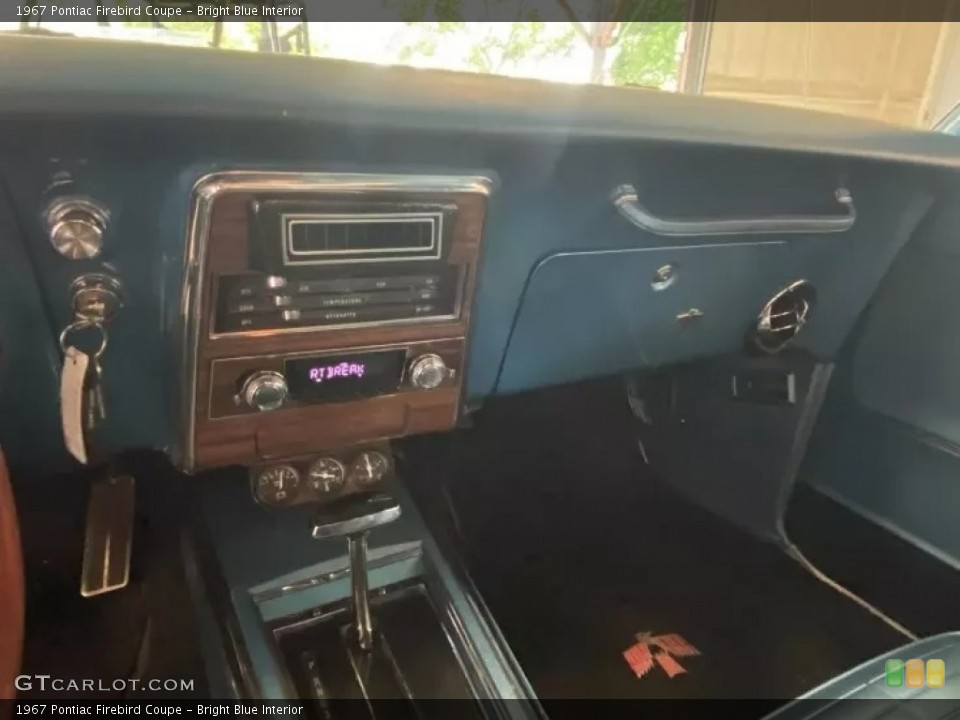 Bright Blue Interior Dashboard for the 1967 Pontiac Firebird Coupe #145189581