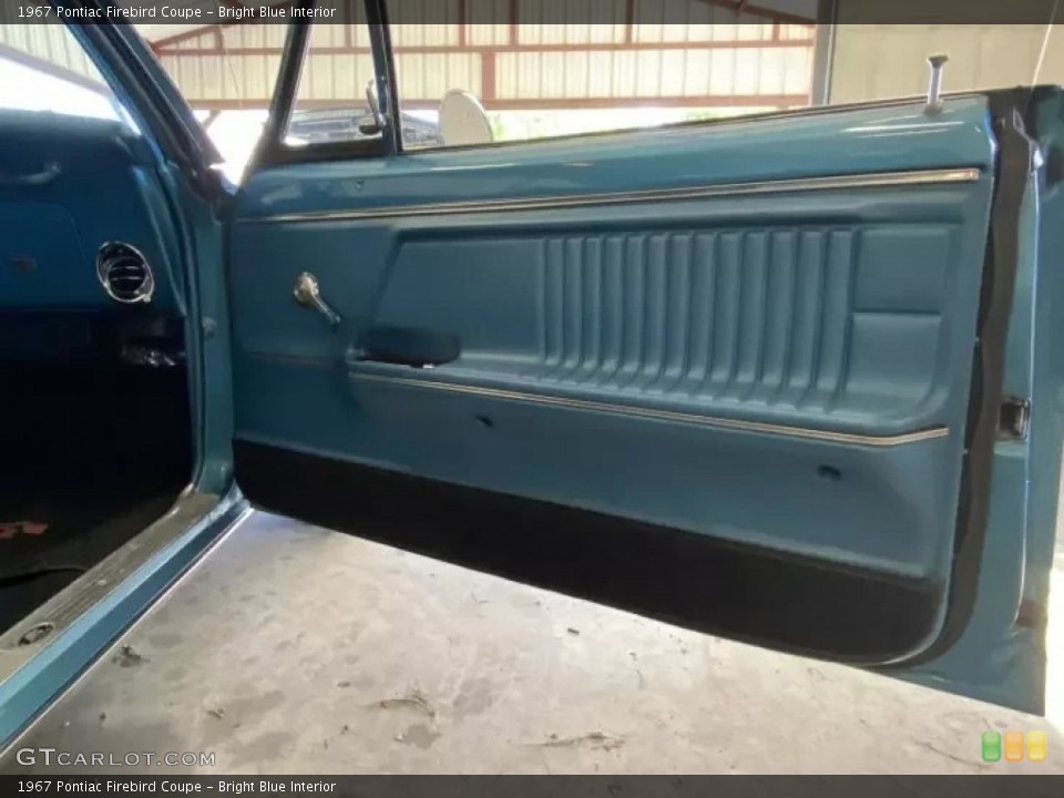 Bright Blue Interior Door Panel for the 1967 Pontiac Firebird Coupe #145189704