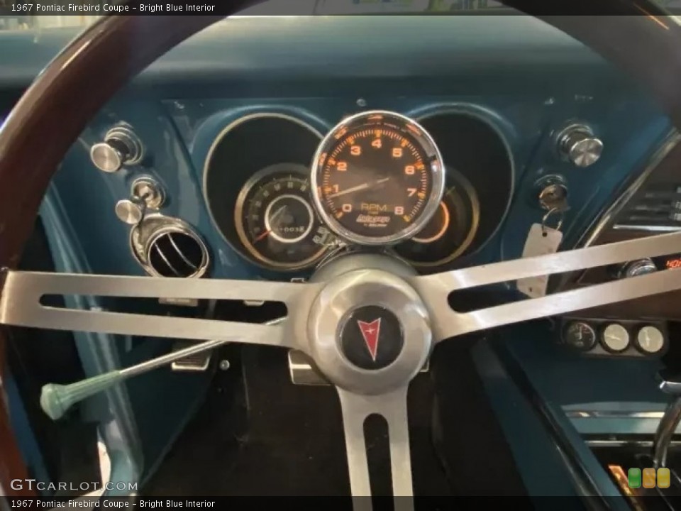 Bright Blue Interior Gauges for the 1967 Pontiac Firebird Coupe #145189728