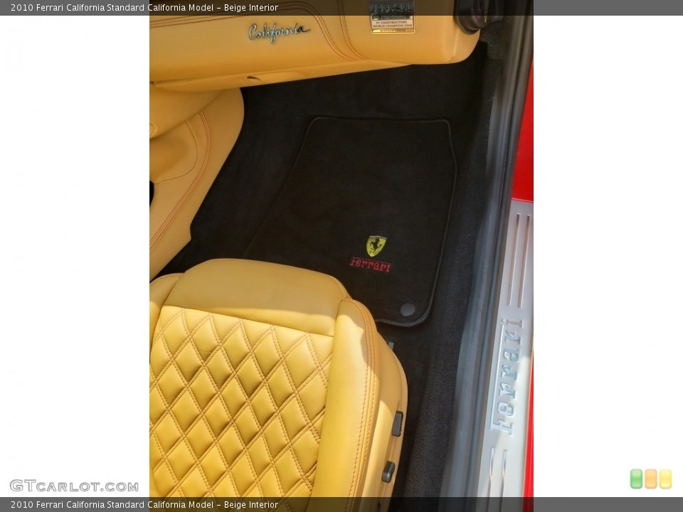 Beige Interior Front Seat for the 2010 Ferrari California  #145190193