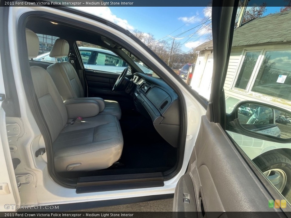 Medium Light Stone Interior Front Seat for the 2011 Ford Crown Victoria Police Interceptor #145190724