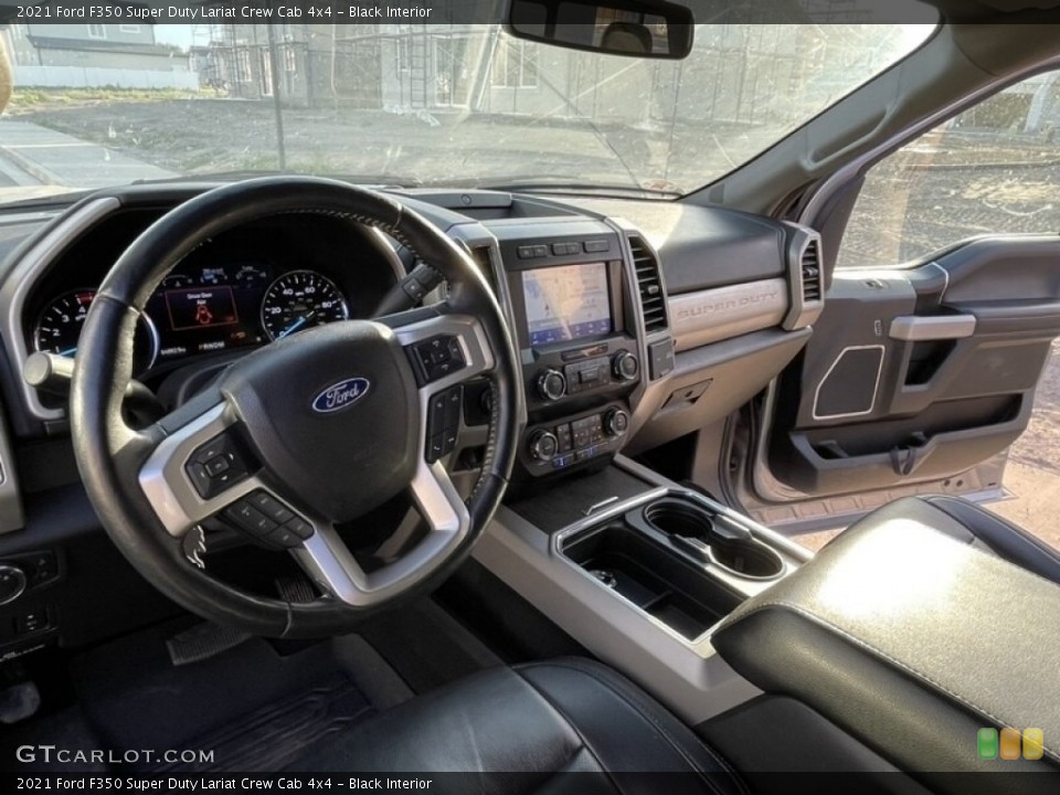 Black Interior Front Seat for the 2021 Ford F350 Super Duty Lariat Crew Cab 4x4 #145191594