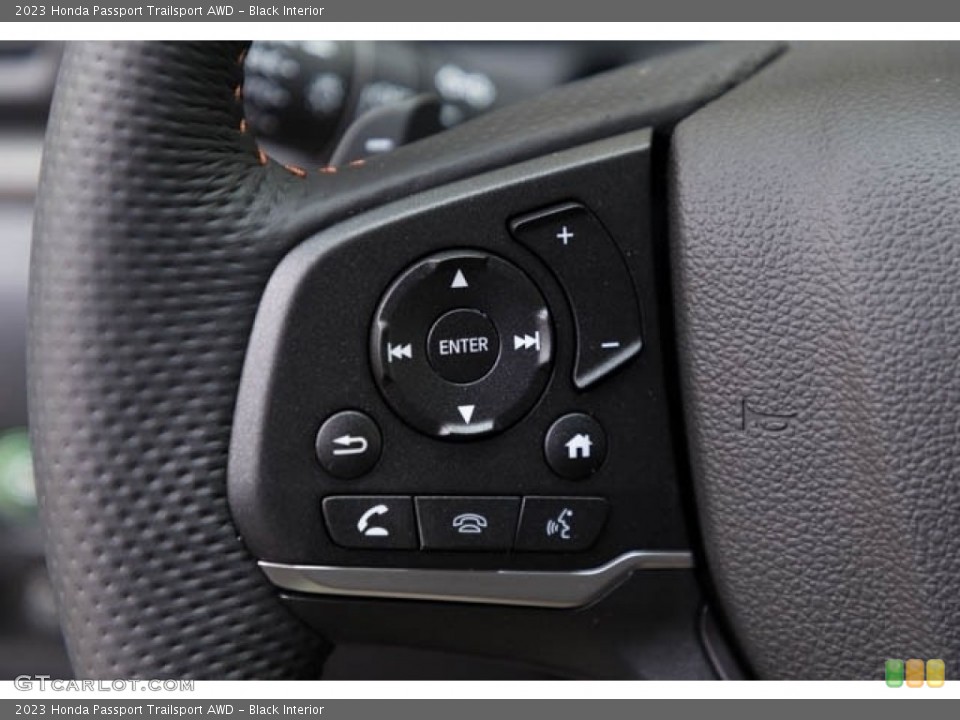 Black Interior Steering Wheel for the 2023 Honda Passport Trailsport AWD #145193756