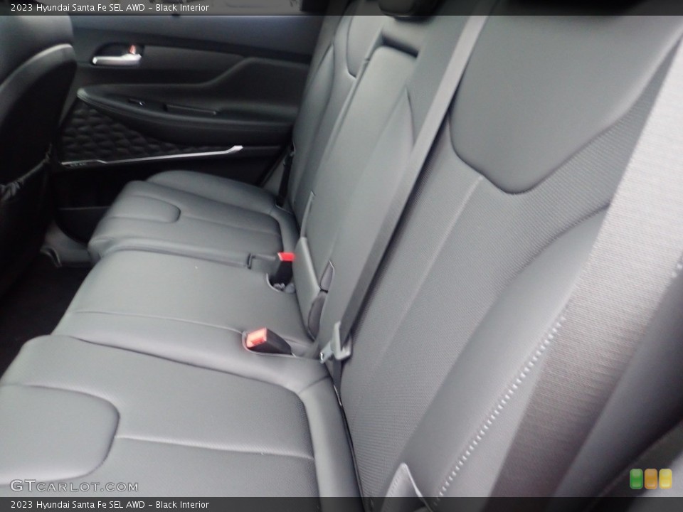 Black Interior Rear Seat for the 2023 Hyundai Santa Fe SEL AWD #145194091