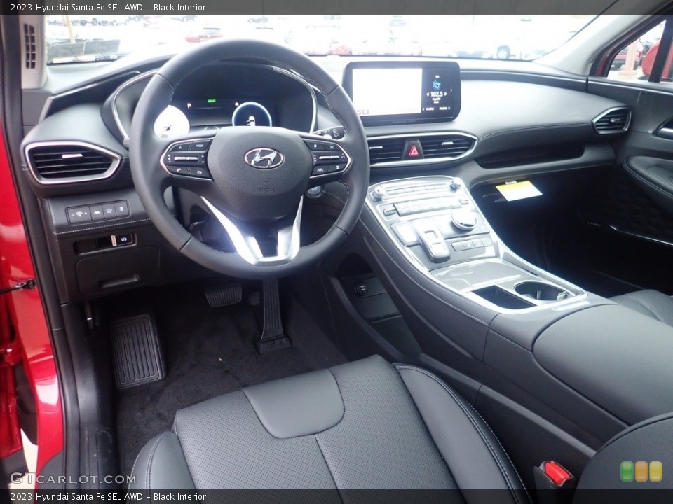 Black Interior Photo for the 2023 Hyundai Santa Fe SEL AWD #145194112