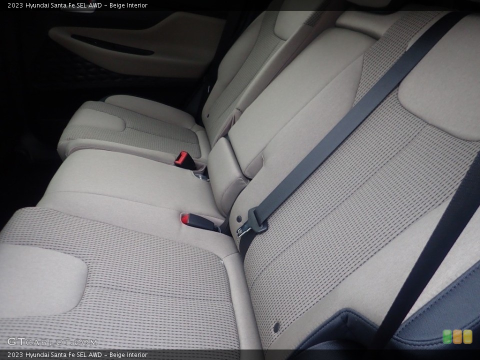 Beige Interior Rear Seat for the 2023 Hyundai Santa Fe SEL AWD #145194562