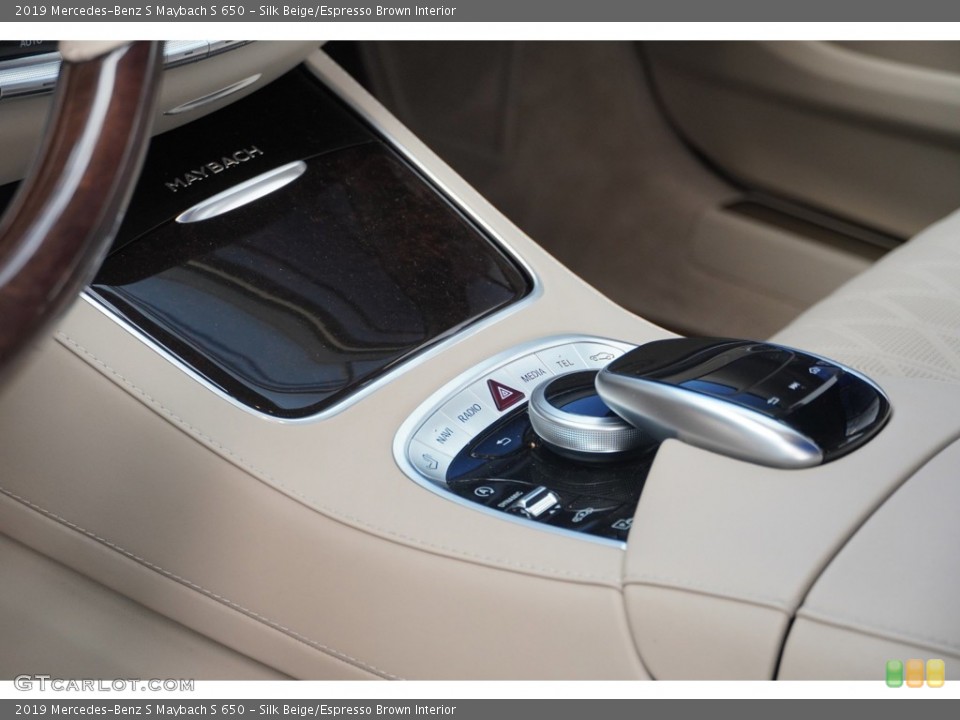 Silk Beige/Espresso Brown Interior Controls for the 2019 Mercedes-Benz S Maybach S 650 #145195780