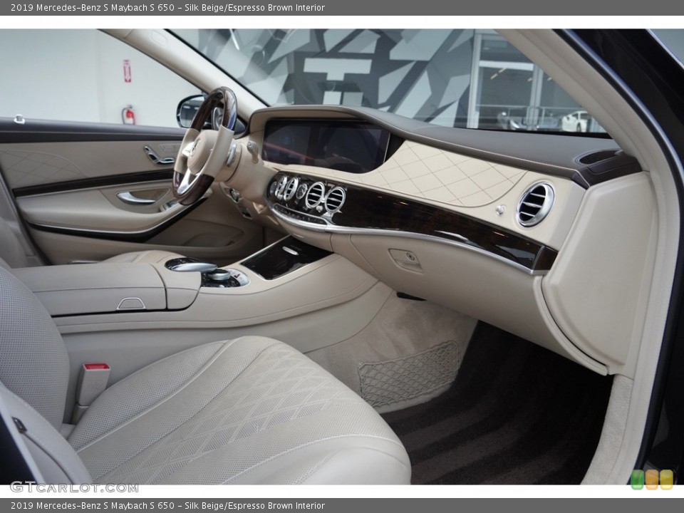 Silk Beige/Espresso Brown Interior Dashboard for the 2019 Mercedes-Benz S Maybach S 650 #145195909