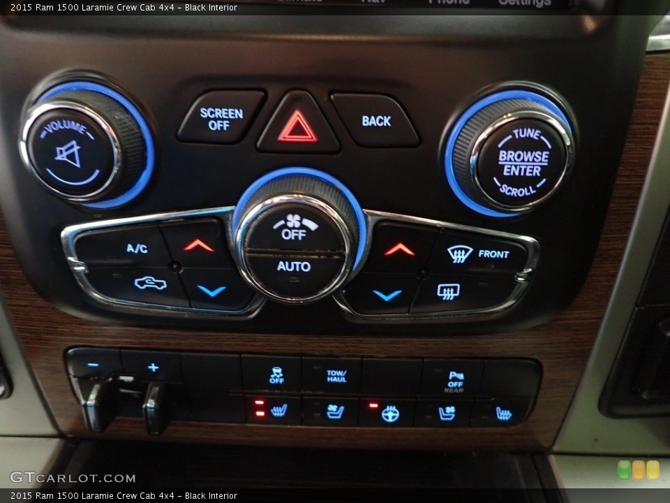Black Interior Controls for the 2015 Ram 1500 Laramie Crew Cab 4x4 #145195963