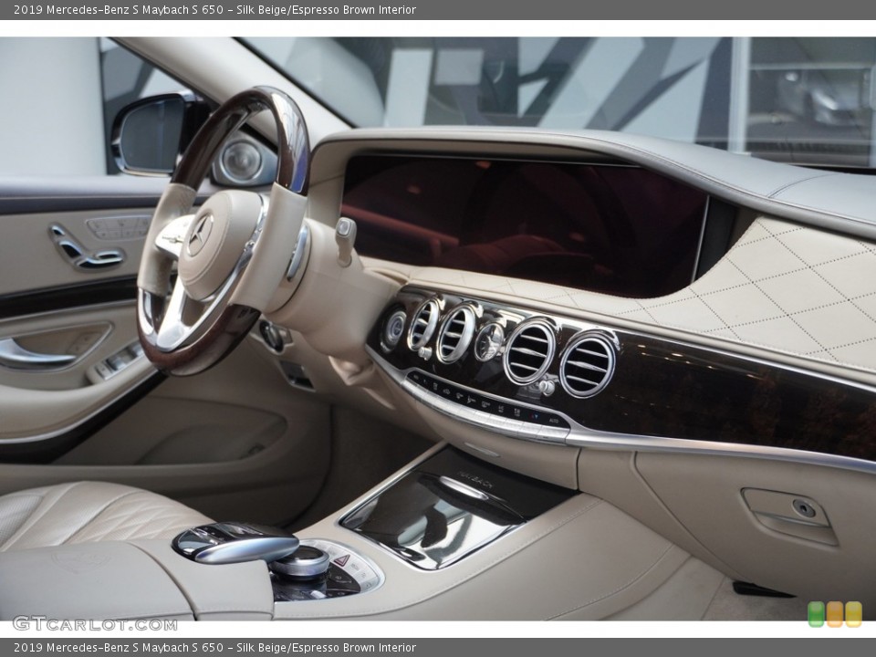 Silk Beige/Espresso Brown Interior Dashboard for the 2019 Mercedes-Benz S Maybach S 650 #145196064