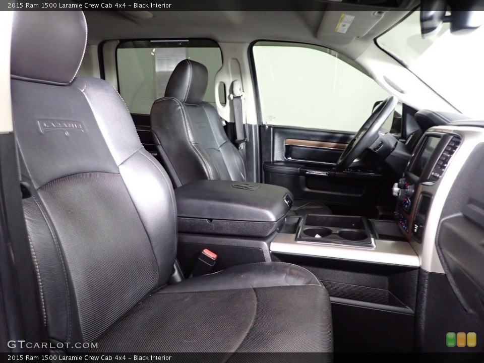 Black Interior Front Seat for the 2015 Ram 1500 Laramie Crew Cab 4x4 #145196141