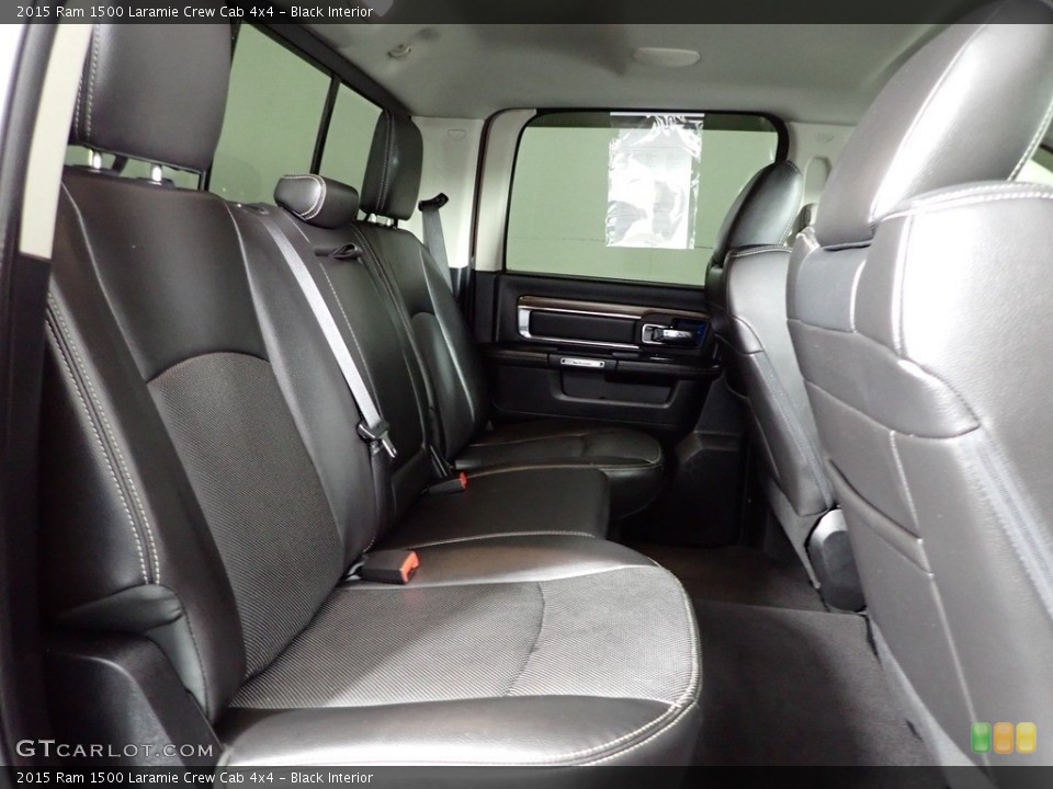 Black Interior Rear Seat for the 2015 Ram 1500 Laramie Crew Cab 4x4 #145196188