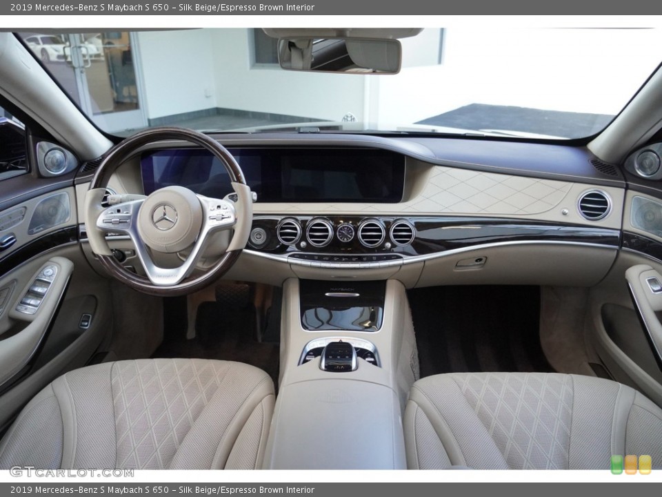 Silk Beige/Espresso Brown Interior Front Seat for the 2019 Mercedes-Benz S Maybach S 650 #145196278