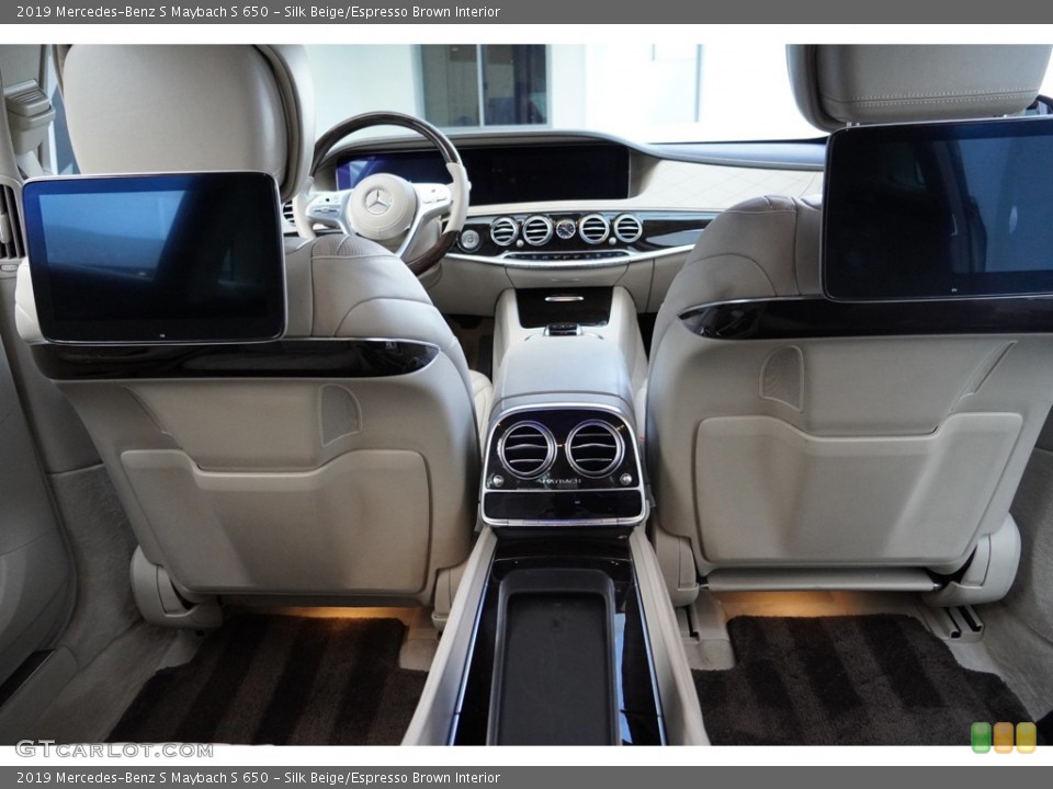Silk Beige/Espresso Brown Interior Rear Seat for the 2019 Mercedes-Benz S Maybach S 650 #145196347