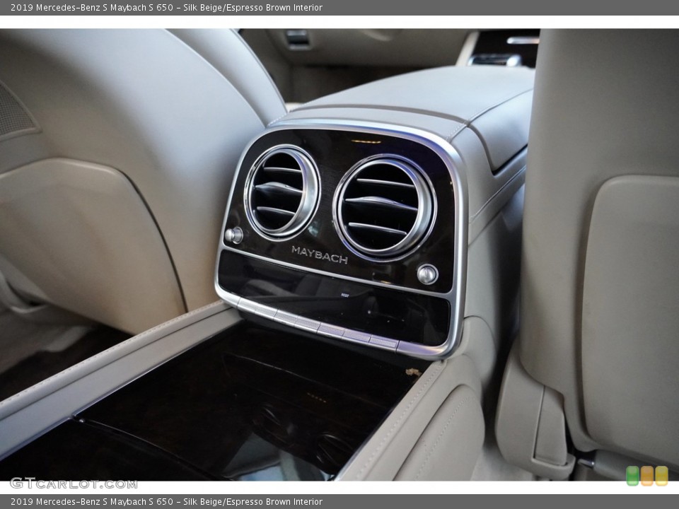 Silk Beige/Espresso Brown Interior Rear Seat for the 2019 Mercedes-Benz S Maybach S 650 #145196371