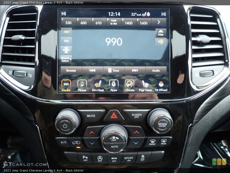 Black Interior Controls for the 2022 Jeep Grand Cherokee Laredo X 4x4 #145197169