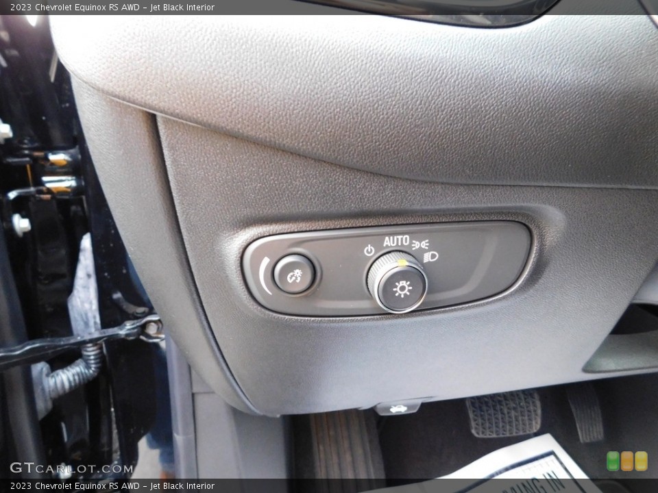 Jet Black Interior Controls for the 2023 Chevrolet Equinox RS AWD #145197451