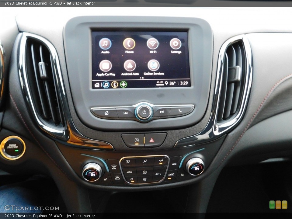 Jet Black Interior Controls for the 2023 Chevrolet Equinox RS AWD #145197487