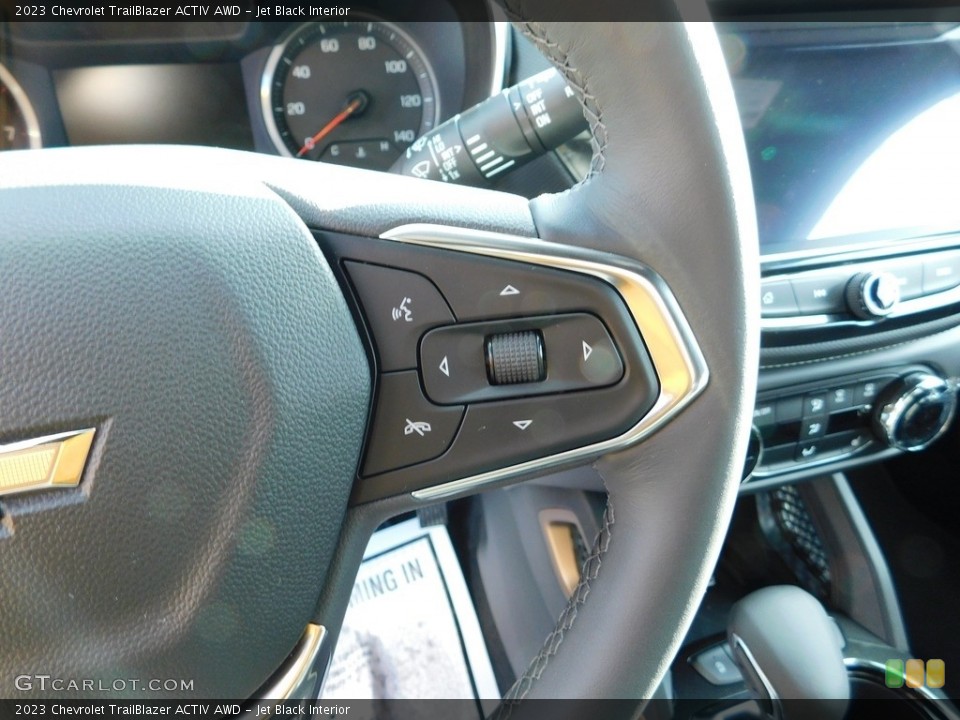 Jet Black Interior Steering Wheel for the 2023 Chevrolet TrailBlazer ACTIV AWD #145198471