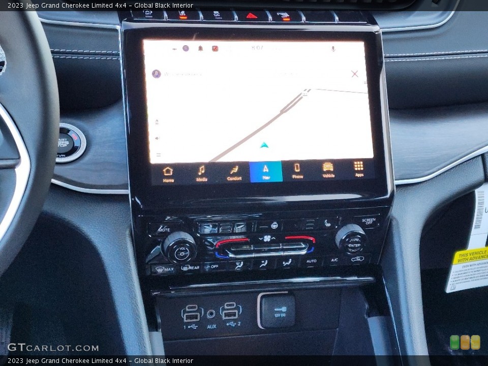 Global Black Interior Navigation for the 2023 Jeep Grand Cherokee Limited 4x4 #145201511