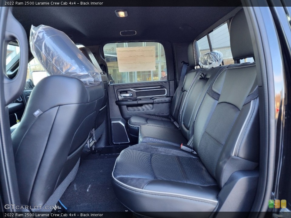 Black Interior Rear Seat for the 2022 Ram 2500 Laramie Crew Cab 4x4 #145201994