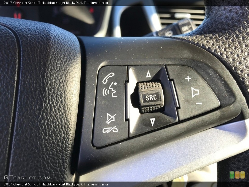Jet Black/Dark Titanium Interior Steering Wheel for the 2017 Chevrolet Sonic LT Hatchback #145202678