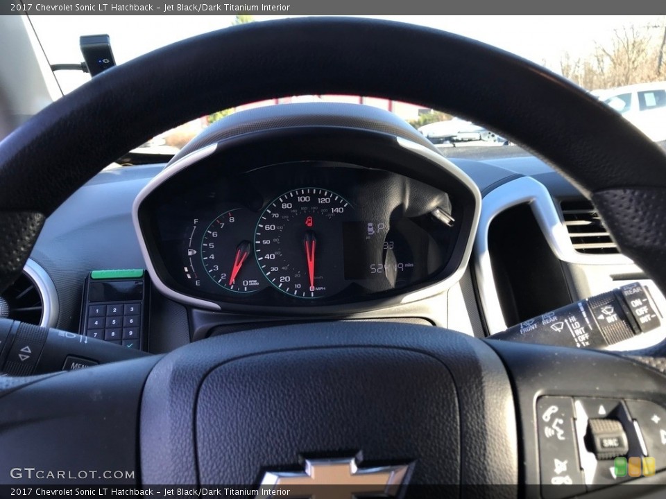 Jet Black/Dark Titanium Interior Steering Wheel for the 2017 Chevrolet Sonic LT Hatchback #145202684