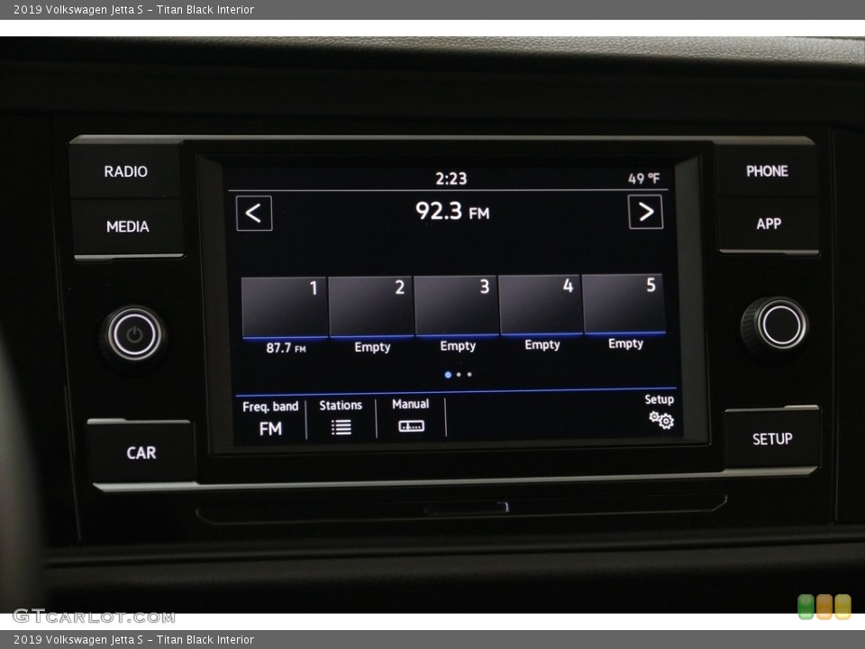 Titan Black Interior Audio System for the 2019 Volkswagen Jetta S #145204670