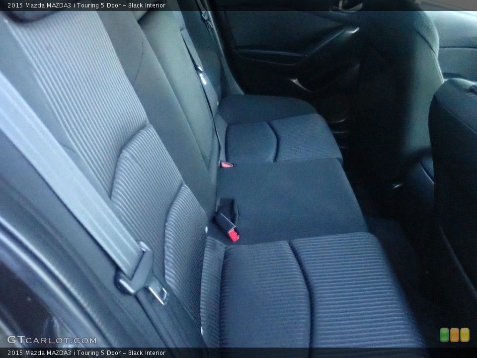 Black Interior Rear Seat for the 2015 Mazda MAZDA3 i Touring 5 Door #145207106