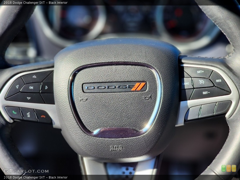 Black Interior Steering Wheel for the 2018 Dodge Challenger SXT #145208027