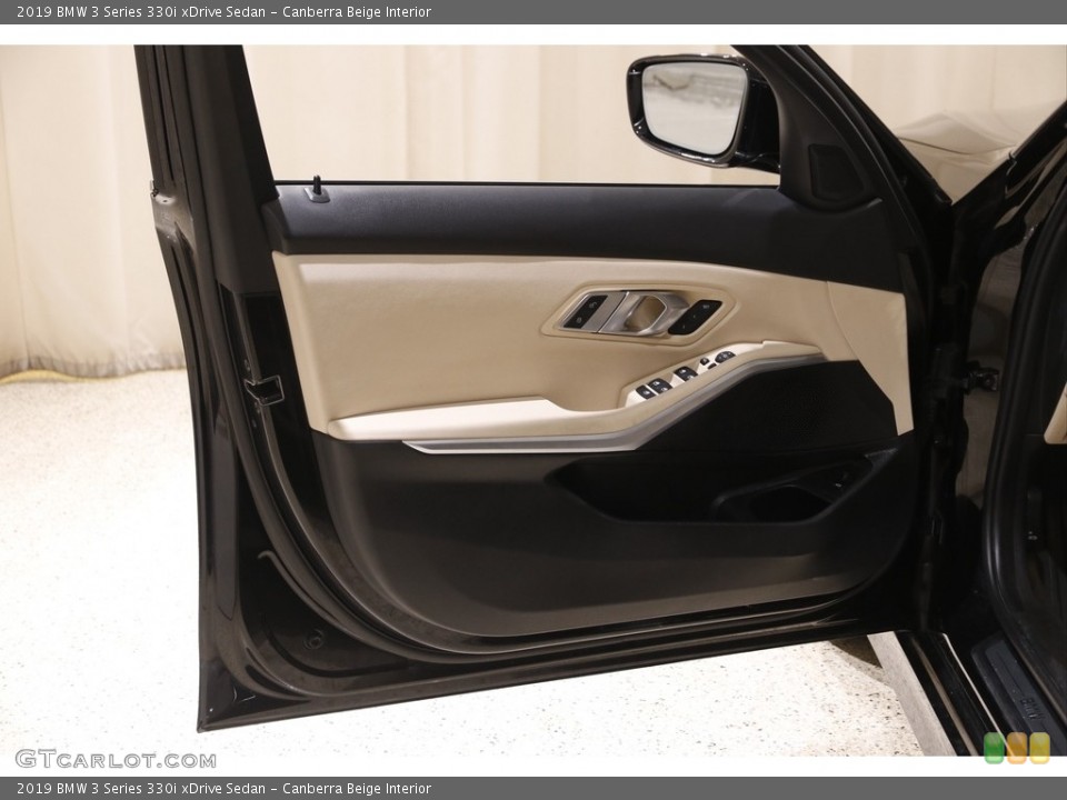 Canberra Beige Interior Door Panel for the 2019 BMW 3 Series 330i xDrive Sedan #145208300