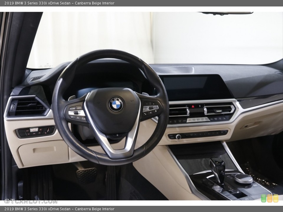 Canberra Beige Interior Dashboard for the 2019 BMW 3 Series 330i xDrive Sedan #145208333
