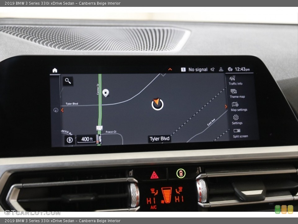 Canberra Beige Interior Navigation for the 2019 BMW 3 Series 330i xDrive Sedan #145208387
