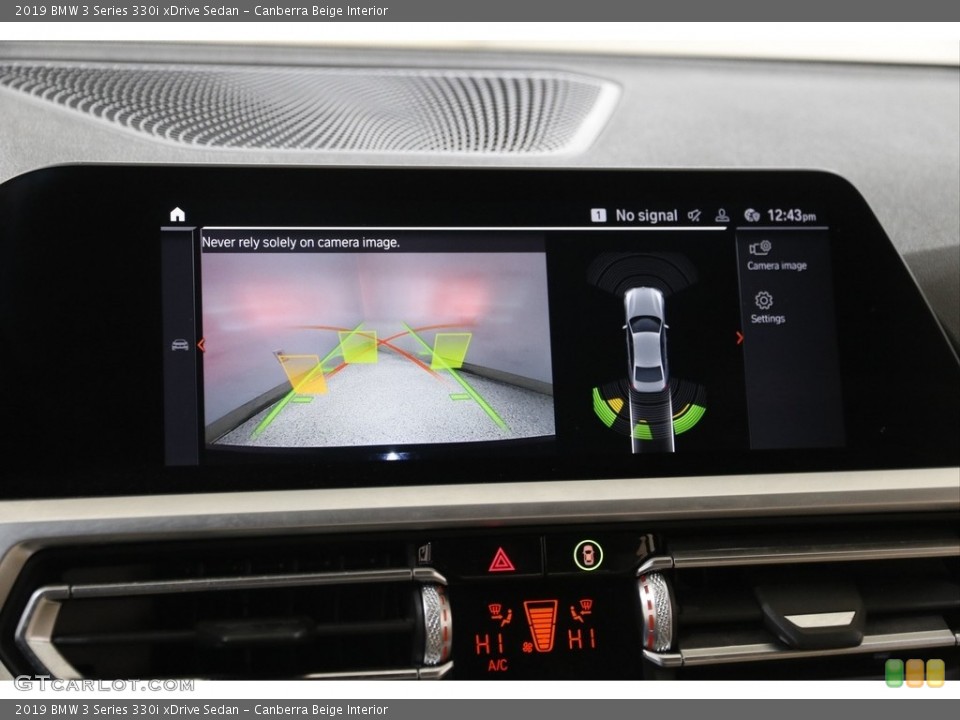Canberra Beige Interior Controls for the 2019 BMW 3 Series 330i xDrive Sedan #145208426