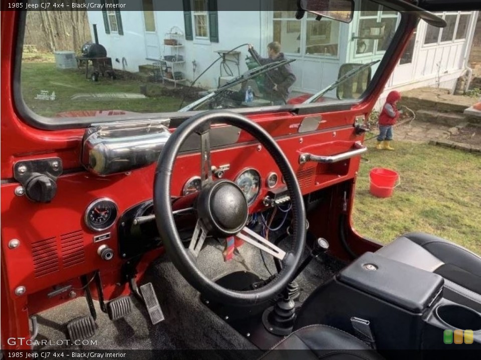 Black/Gray Interior Photo for the 1985 Jeep CJ7 4x4 #145209161