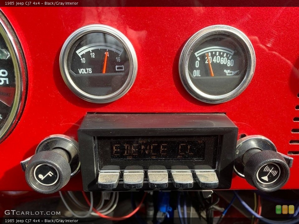 Black/Gray Interior Gauges for the 1985 Jeep CJ7 4x4 #145209197