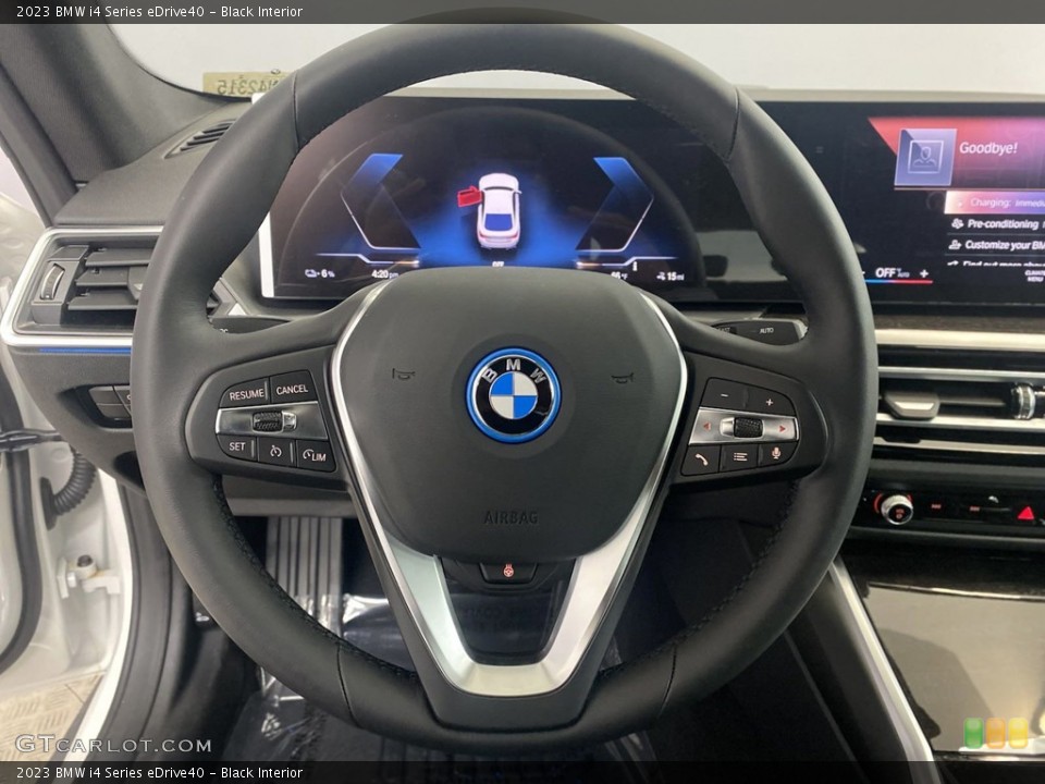 Black Interior Steering Wheel for the 2023 BMW i4 Series eDrive40 #145209951