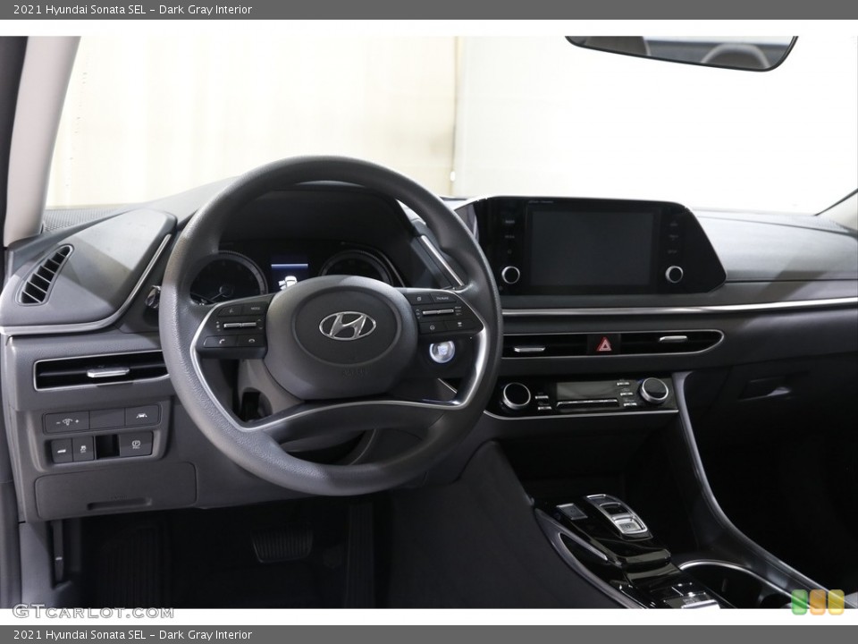 Dark Gray Interior Dashboard for the 2021 Hyundai Sonata SEL #145210182
