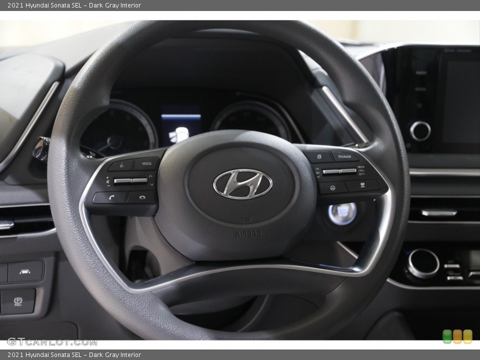 Dark Gray Interior Steering Wheel for the 2021 Hyundai Sonata SEL #145210203