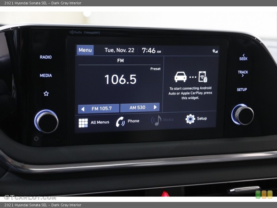 Dark Gray Interior Audio System for the 2021 Hyundai Sonata SEL #145210269