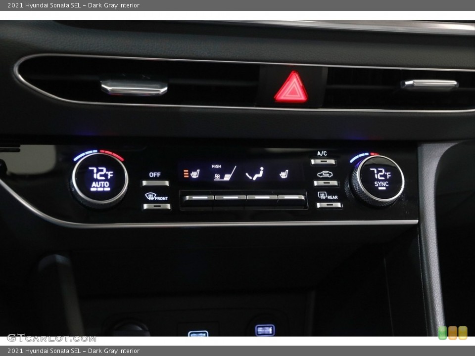 Dark Gray Interior Controls for the 2021 Hyundai Sonata SEL #145210314