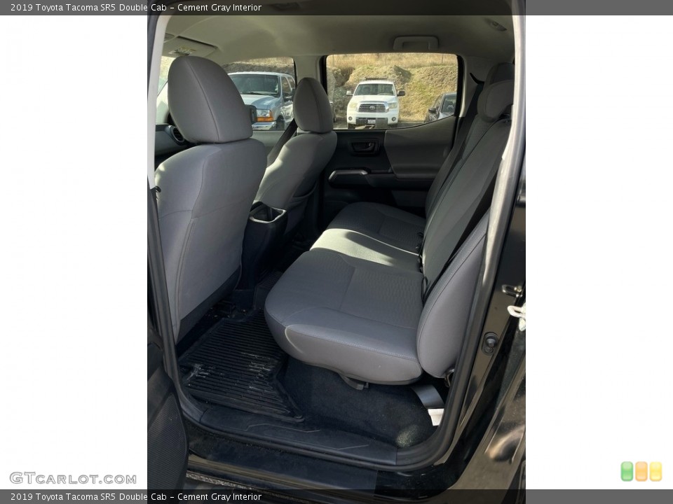 Cement Gray Interior Rear Seat for the 2019 Toyota Tacoma SR5 Double Cab #145210758